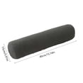 thumbnail image 3 of Removable Washable Round Bolster Pillow With Insert, Ergonomic Cushion For Side Sleeping And Leg Support, Soft Pillow For Sofa, Bed And Living Room, 15.7*5.9 inch, 3 of 6