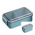 thumbnail image 1 of Lunch Container with Clear Lid Sealed Well Plastic Compartment Design Bento Lunch Box Picnic Tableware, 1 of 8