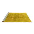 thumbnail image 2 of Ahgly Company Machine Washable Indoor Round Persian Yellow Traditional Area Rugs, 8' Round, 2 of 4