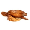 thumbnail image 5 of Wooden Handmade Turtle Serving Fruit Decorative Bowl Centerpiece Hand Carved Art Home Decor Decoration Artwork Handcrafted Gift Storage Accent Wood, 5 of 6