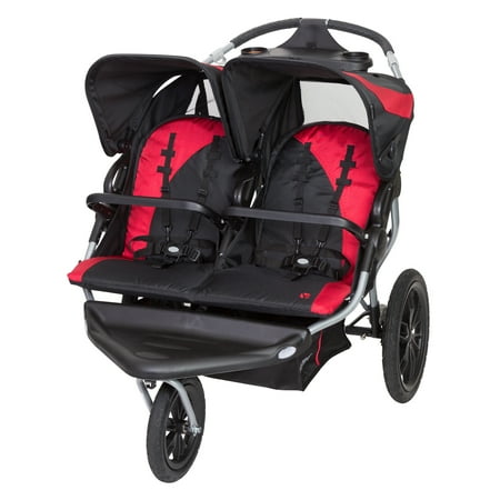 Baby Trend Navigator Lite Double Jogging Stroller, Candy Apple