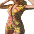 thumbnail image 2 of Combinaison Courte pour Femmes Y2k Boutonnée Bodycon Pyjama une Pièce, 2 of 7