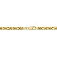 thumbnail image 4 of 14k Yellow Gold 30 Inch 4mm Byzantine Link Chain Necklace Pendant Charm, 4 of 9
