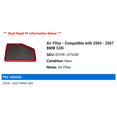 thumbnail image 2 of Air Filter - Compatible with 2004 - 2007 BMW 530i 2005 2006, 2 of 2