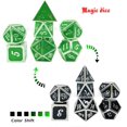 thumbnail image 1 of Color shift Edge Metal Dice Set Role Playing Dragons Magic Dice Bar Party Table Game Hobbies Gift 7Pcs/Set, 1 of 4
