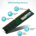 thumbnail image 1 of Memoria RAM DDR2 4 GB 24 pines 800 MHz DDR2 módulo de memoria de escritorio (verde militar), 1 of 4