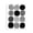 Black White Pattern Circles, variant on Stupell Industries Mid-Century Black & White Pattern Circles Canvas Art, 16 x 20, by Lisa Nohren