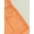 thumbnail image 6 of Jxzom Toddler Baby Girl Sleeveless Jumpsuit Solid Ribbed Knitted Tank Romper Shorts Overalls 6M 12M 18M 2T 3T 4T One-Piece Summer Clothes, 6 of 8