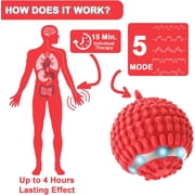 ABPETE Physical Vibration Therapy Ball - Rechargeable Vibrating Massage Ball for Reduce Hand Tremors, Stress Relief, Portable Tremor Reduction Device for Home/Travel, Elderly-Friendly Design