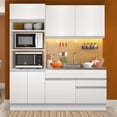 thumbnail image 2 of Cocina Integral Compacta Madesa Livia Sin Encimera ni Tarja Blanco, 2 of 9