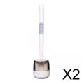 thumbnail image 2 of 2 Escobillas de Y Soporte para Colgar en Sin Perforaciones Flexibles para blanco BLESIY Cepillo de baño, 2 of 2