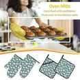 thumbnail image 5 of Salouo Farm Birds for Oven Mitts and Potholders BBQ Gloves-Oven Mitts and Pot Holders Non-Slip Cooking Gloves for Cooking Baking Grilling (4-Piece Set), 5 of 6