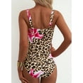 thumbnail image 6 of Eytino Bathing Suit Metal Ring Wide Straps One Piece Swimsuit for Women Tummy Control Slimming Swim Suit Floral Print Swimwear, 6 of 11