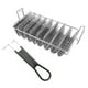 thumbnail image 2 of 8 CONCHAS DE CANASTA DE TACOS, Cesta de Soporte de Burritos anti -burritos seguros de acero paraxidable para cocina en casa para bares de bocadillos, 2 of 7