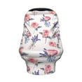 thumbnail image 2 of Haiem Lavender Flowers Baby Nursing Cover & Nursing Poncho - Multi Use Cover for Baby Car Seat Canopy, Stroller Cover, 360°Full Privacy Breastfeeding Coverage, 2 of 9