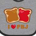 thumbnail image 4 of Inktastic I Love Pbj 2 Boys or Girls Baby Bib, 4 of 4