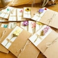 thumbnail image 2 of Sobre de papel Kraft, tarjeta de felicitación, postal, rosa, flor del sol, carta de mensaje, regalo de Año Nuevo, papelería, deseos de cumpleaños, 3 paquetes, 2 of 4