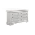 thumbnail image 4 of Blaze Modern Style Queen 5PC bedroom set made with Wood & LED Headboard in White, 4 of 18