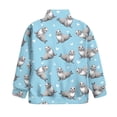 thumbnail image 5 of Uorisanigo Girls Half Zip Sweatshirt Fall Fashion Outfits Clothes Long Sleeve Pullover Tops Oversized Cute Sea Lion Teen Girl Quarter Zipper Pullover Shirts for Sports and Daily Wear, 5 of 7