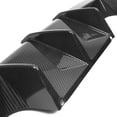 thumbnail image 4 of Ikon Motorsports Rear Bumper Diffuser Compatible With 2021-2025 BMW G80 M3 Sedan & G82 M4 Coupe & G83 M4 Convertible Gloss Black Competition Style Rear Spoiler Lip Added on Bodykit - Dry Carbon Fiber, 4 of 9