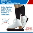 thumbnail image 3 of CRS Cross Figure Skating Socks (2 Pair) Premium Knee High Tights for Ice Skates, Footed Skate Socks, Ice Skating Socks, Dance (Biellmann Black), 3 of 8