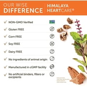 Himalaya HeartCare, Cholesterol & Blood Pressure Supplements for Cardiovascular Wellness and Heart Health, 240 Capsules