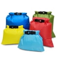 thumbnail image 1 of Ensemble de 5 Sacs Imperméables, Sac de Rangement à Dessus Roulé, Ensemble de Sacs Secs pour Patinage, Camping, Bateau, 1 of 7