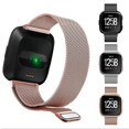 thumbnail image 2 of Correa de metal para Fitbit Versa 2 3 4 Lite Sense Band Wrist Milanese Sense 2 Reemplazo Pulsera de bucle magnético Fit Bit Correa de reloj Tan Jianjun unisex, 2 of 2