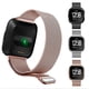 thumbnail image 2 of Correa de metal para Fitbit Versa 2 3 4 Lite Sense Band Wrist Milanese Sense 2 Reemplazo Pulsera de bucle magnético Fit Bit Correa de reloj Tan Jianjun unisex, 2 of 2