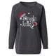 thumbnail image 4 of Camisas Navideñas Para Mujer, Camisetas de Manga Larga, Sudadera Estampada, Suéter, Camiseta Informal, Blusa Odeerbi  ODB206676, 4 of 5