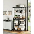 thumbnail image 2 of Estante organizador para ollas y sartenes, estante de cocina para reposteros, estante de almacenamiento de varios niveles, mesa de cocina con isla, estante de cocina con almacenamiento para ollas, 2 of 9