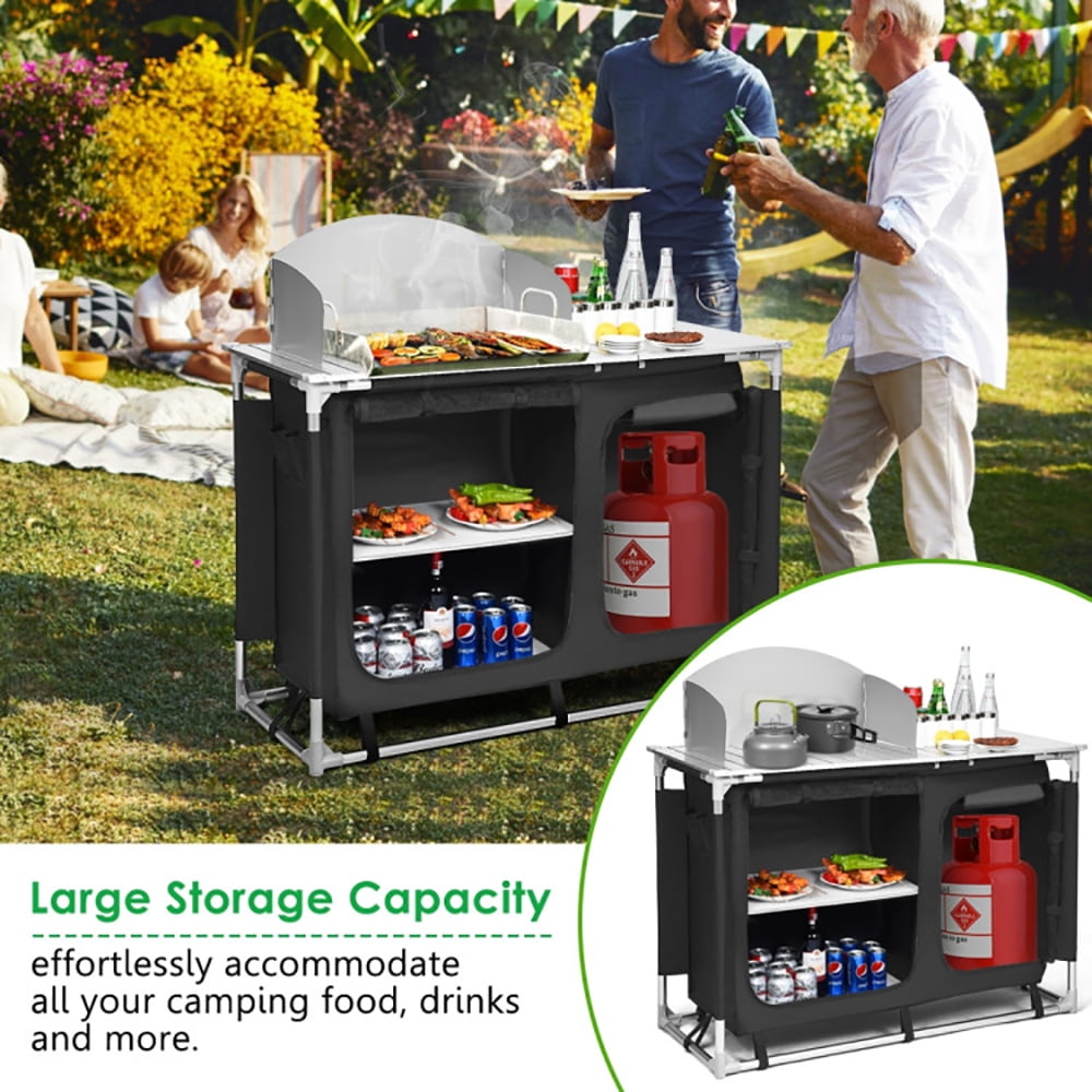 Aimee Lii Portable Camp Kitchen and Sink Table, Outdoor Camping table Aimee Lii Portable Camp Kitchen and Sink Table, Outdoor Camping table