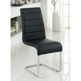 thumbnail image 2 of Black Side Chair With Steel Tube, Black Finish, 4Pc, 2 of 4