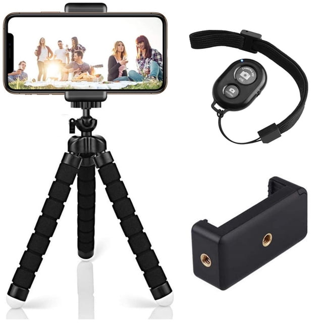 Trípode para Celular, Mini Trípode para Móvil Flexible Rotación Teléfonos de Soporte con Control Remoto Portátil Tripode Soporte para Cámara Digital