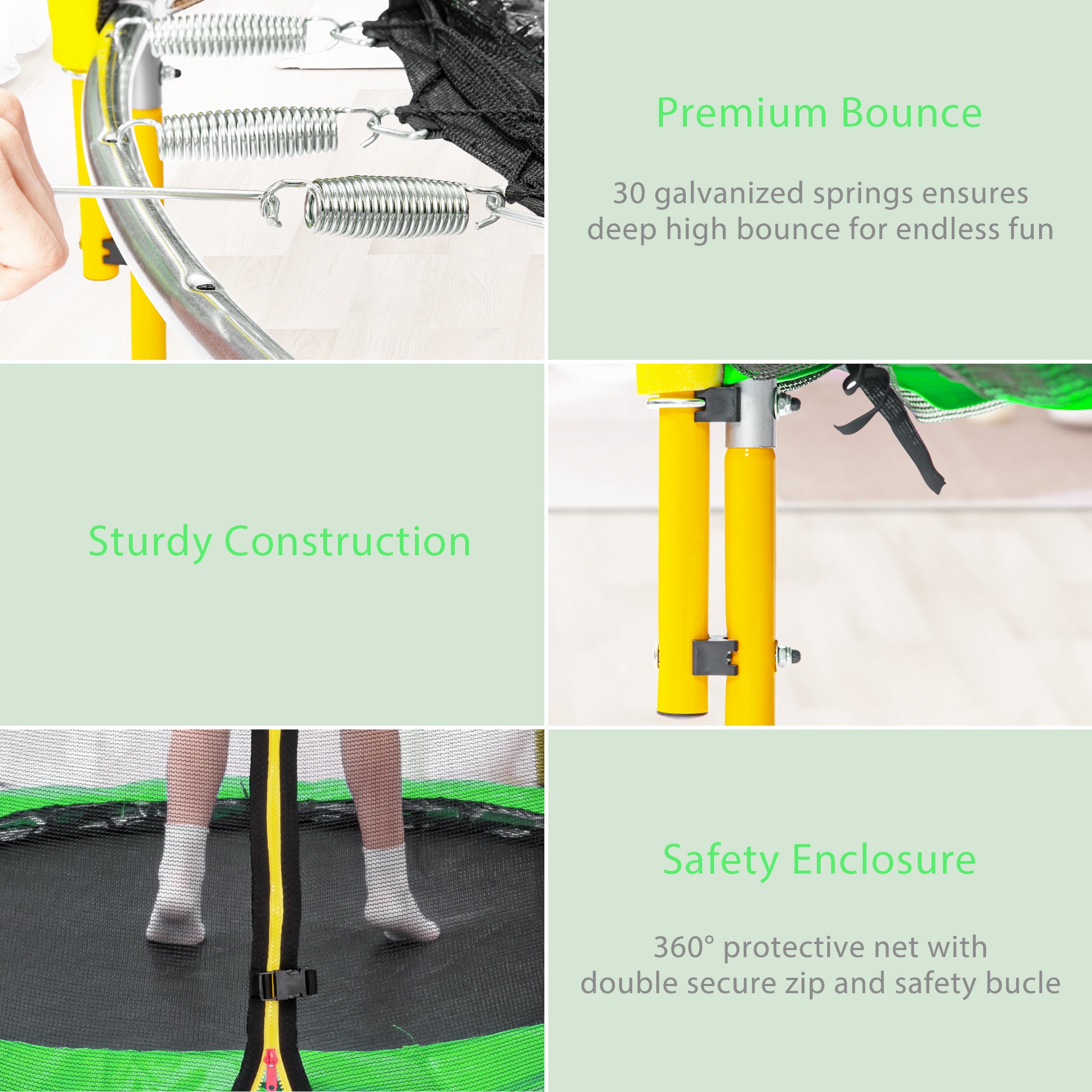 5.5FT Toddler Trampoline with Basketball Hoop, SHINPT Mini Trampoline for Kids, 65" Outdoor/Indoor Trampoline with Enclosure Net, Recreational Trampoline for Patio, Backyard, Garden, Lawn, Yard
