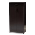 thumbnail image 1 of Baxton Studio Wenge MH17202--Shoe Rack Biennale Moderne & Contemporain Wenge Brun Fini Armoire à Chaussures, 1 of 1