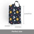 thumbnail image 3 of DouZhe 50L Rectangular Laundry Basket, Cartoon Cute Sun Star Moon Prints Waterproof Foldable Laundry Hamper with Aluminum Handles, 3 of 6