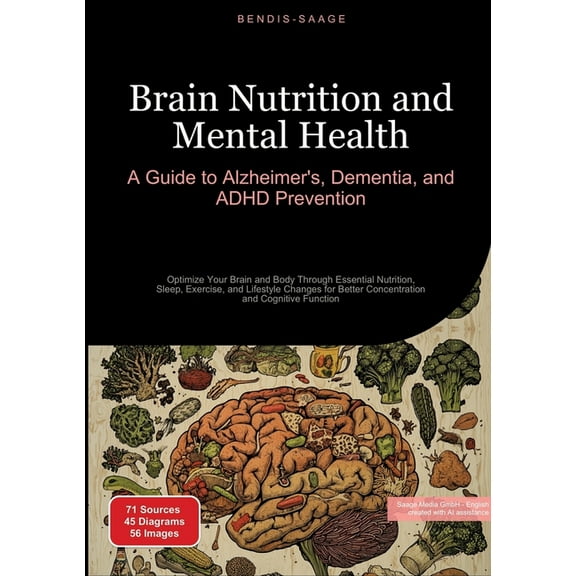 Brain Nutrition and Mental Health: A Guide to Alzheimer's, Dementia, and ADHD Prevention: Optimize Your Brain and Body T, (Paperback)