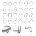 thumbnail image 3 of 24 Pcs DIY Pendants Hollow out Pendant Jewelry Pendants Geometry Theme Pendants, 3 of 8