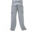 thumbnail image 3 of Pro Club Mens Heavyweight Cargo Sweatpants, Heather Grey, 4XL, 3 of 4