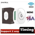 thumbnail image 2 of Mini Smart Light Switch Dimmable LED Bulbs Wireless WiFi Lights Relay Module Remote Control Automation Supplies, White, 2 of 8