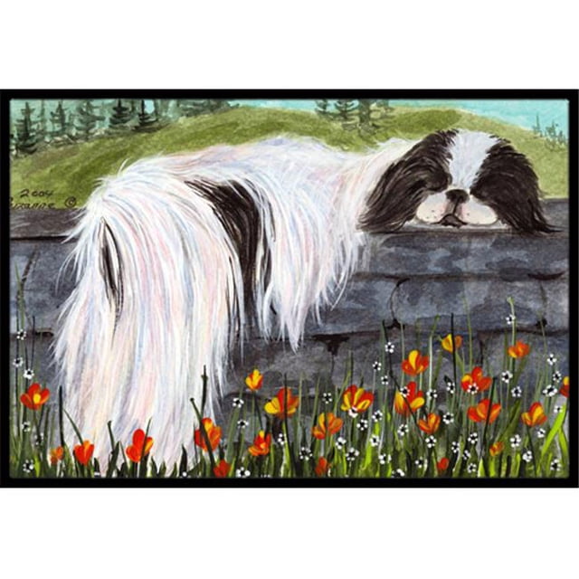 Carolines Treasures SS8030MAT Tapis Intérieur Extérieur 18 x 27 Po. Japanese Chin