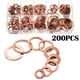 thumbnail image 2 of Las Juntas De Sello De Aceite De Cobre De 200 Piezas Incluyen M5 / M6 / M8 / M10 / M12 / M14 / M16 / M20 Arandelas De Tapón De Drenaje De Aceite Con Caja De Almacenamiento Juego De Juntas De Tapón Inevent TO001529-00, 2 of 7