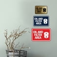 thumbnail image 4 of Signs ByLITA Classic Framed Oil and Filter Area Sign (Black) - Medium, 4 of 6