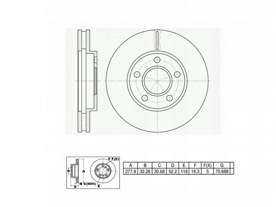 Winstop Brake Rotor, Front WS231738, Cadillac DeVille 1996-1990