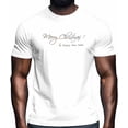 thumbnail image 2 of Camisetas informales de manga corta con estampado navideño para hombre, 2 of 8