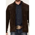 thumbnail image 3 of Cody James Men's Suede Hermitage Cromwell 2.0 Jacket - CJFA23O9-DKBRN, 3 of 4