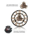 thumbnail image 3 of Nimomo Reloj de Pared Durable 3D rústico Hecho a Mano Reloj de Pared Gran Engranaje Madera Vintage decoración para Sala de Estar/Oficina/Bar(30cm-Oro), 3 of 8