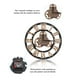 thumbnail image 4 of Reloj de pared Jadeshay vintage 3D rústico hecho A mano 30 cm 58 cm 80 cm color Oro/Plata, 4 of 8