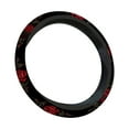 thumbnail image 1 of Black Leopard Print Elastic Steering Wheel Cover Non Slip Breathable Steering Wheel Women Leopard Car Accessories 15Inch Fit Auto Suvs Truck, 1 of 2
